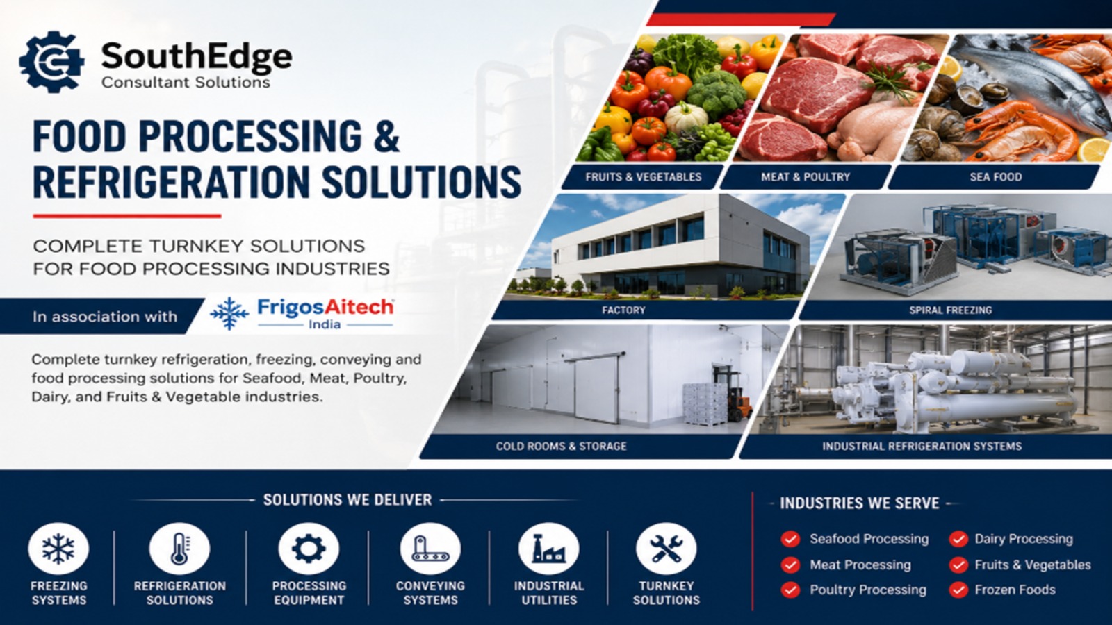 Food Processing & Refrigeration Solutions - In association with FrigosAItech India